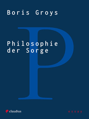 cover image of Philosophie der Sorge
